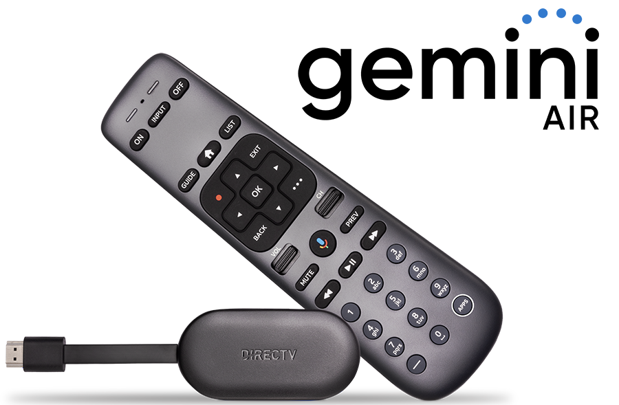 Direct TV Gemini Air Remote and adapter